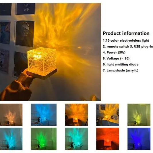 مصباح لمس بإضاءة ديناميكية مع شحن USB